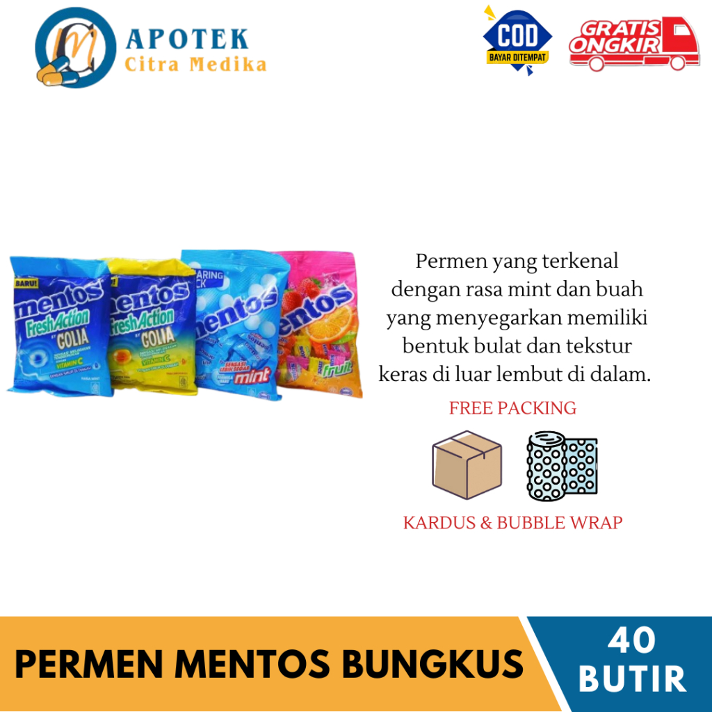 

PERMEN MENTOS - Permen Menyegarkan Nafas dan Tenggorokan