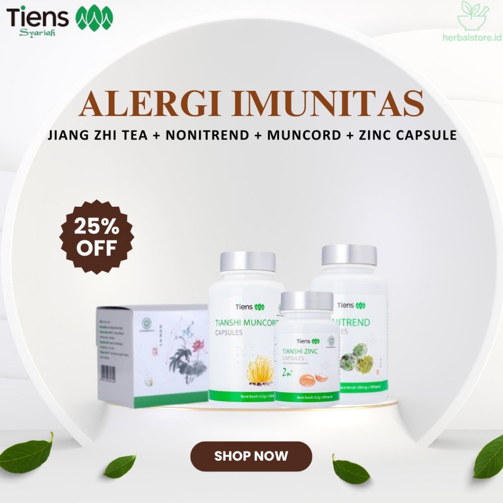 Paket Tiens Alergi & Imunitas – Solusi Herbal Alami, Tubuh Lebih Kuat, Bebas Alergi