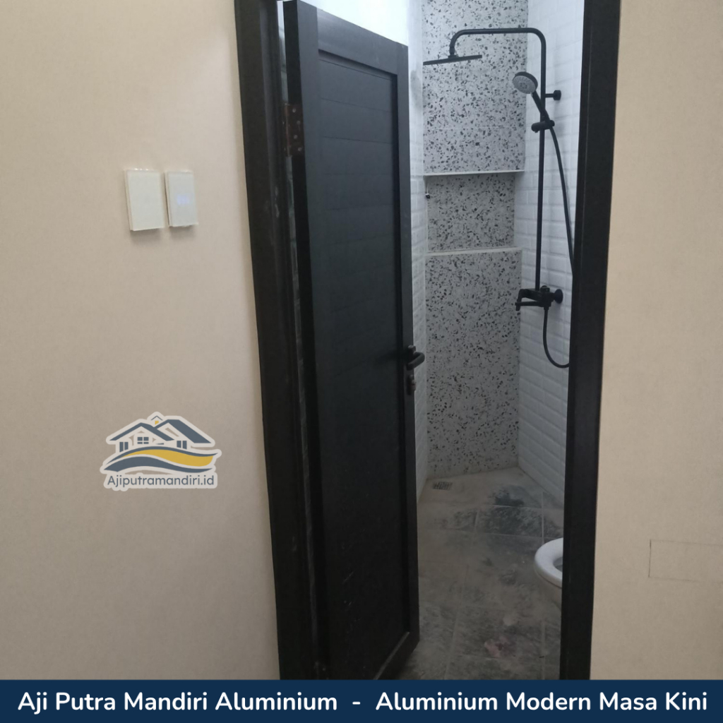 Pintu Kamar Mandi Panel Aluminium Custom Berkualitas