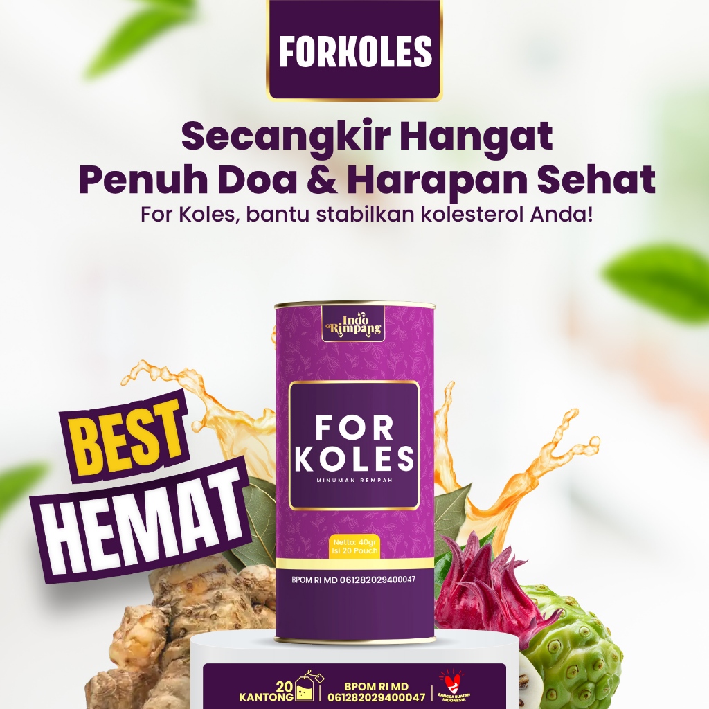 

Teh Celup For Koles Teh Rempah Alami BPOM - Minuman Sehat Stabilkan Darah Dan Kolesterol