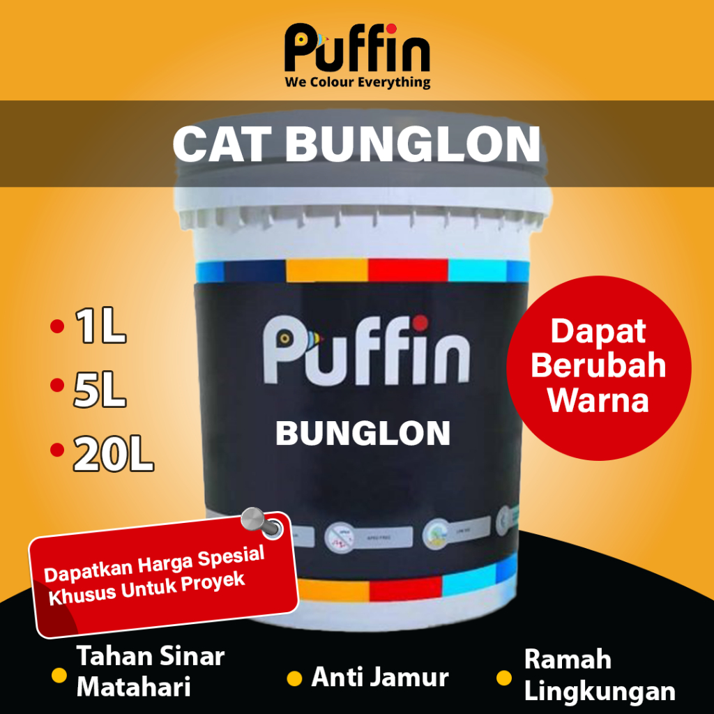 Puffin Bunglon Cat warna bunglon chameleon 1 & 5L