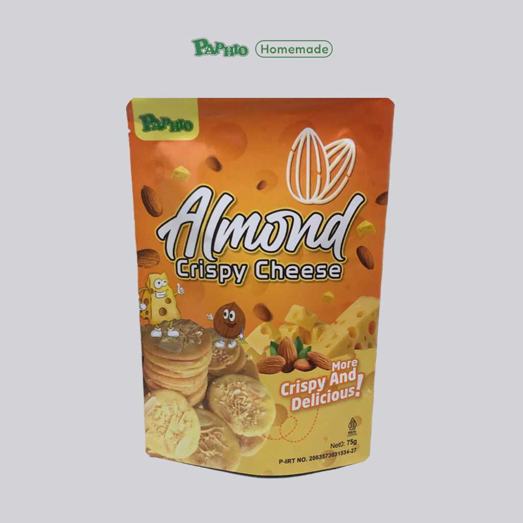 

Almond Crispy Cheese, Kue Kering Renyah Rasa Keju dan Almond, 75 gr