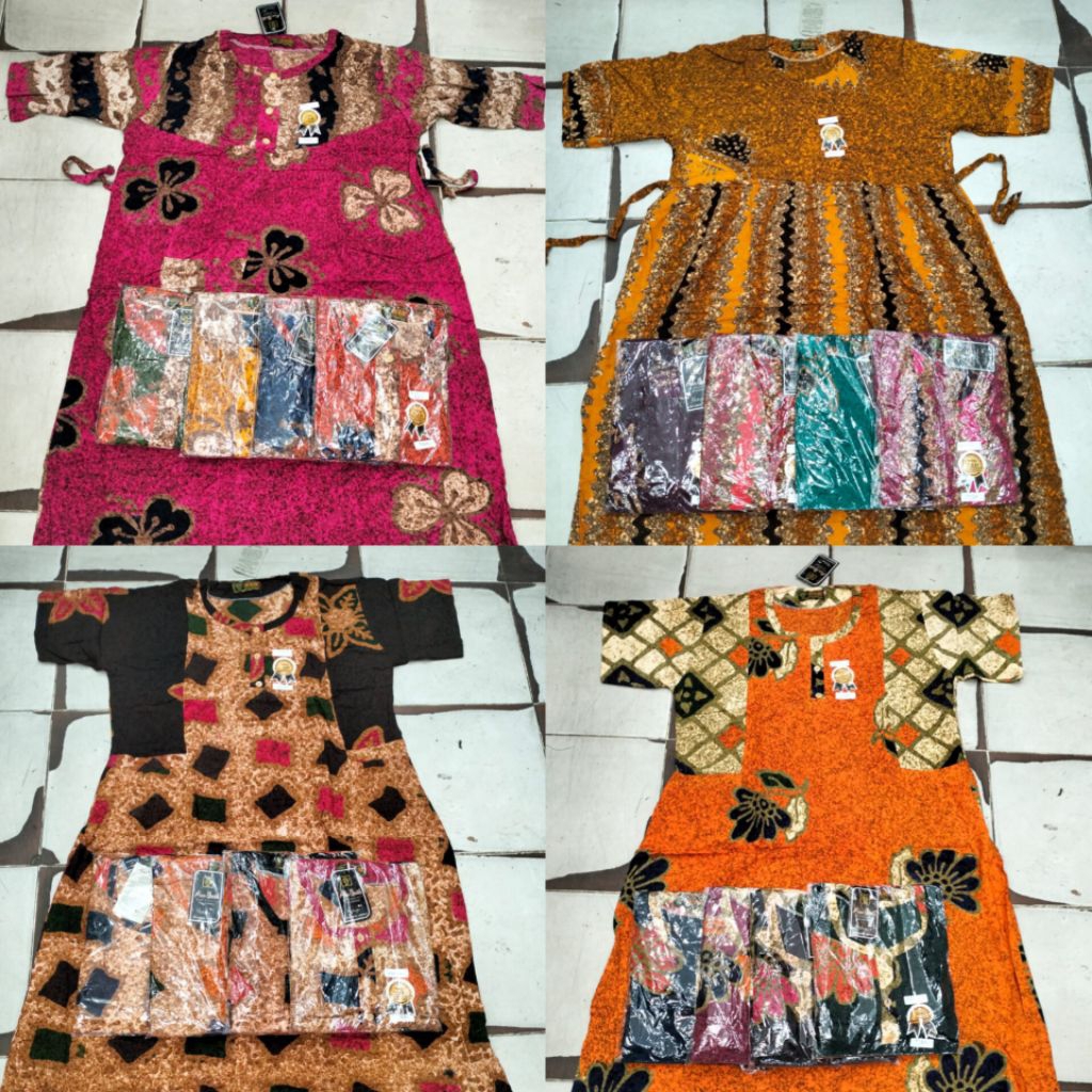 daster batik AAN klok/daster rayon batik aan/daster klok batik/daster cap aan