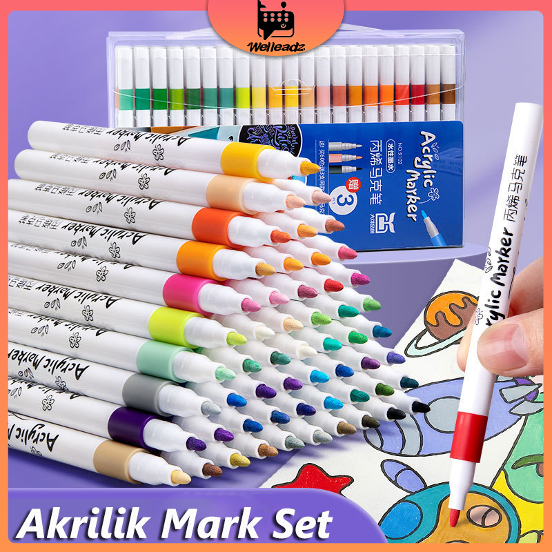 

Spidol Warna Set 12/36/60/80/100/120 Spidol Set Marker Drawing Pen