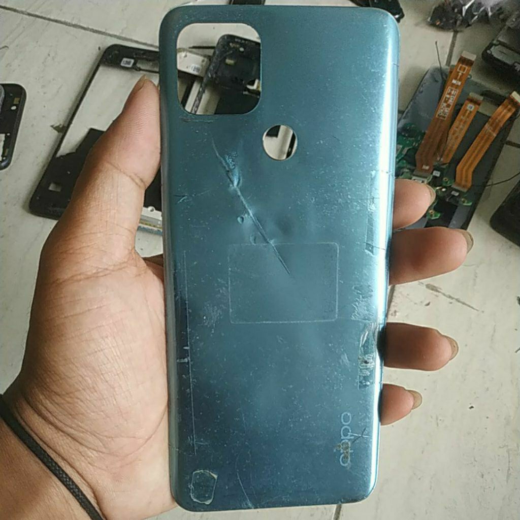 backdoor bekas Oppo a15,fisik cek gambar