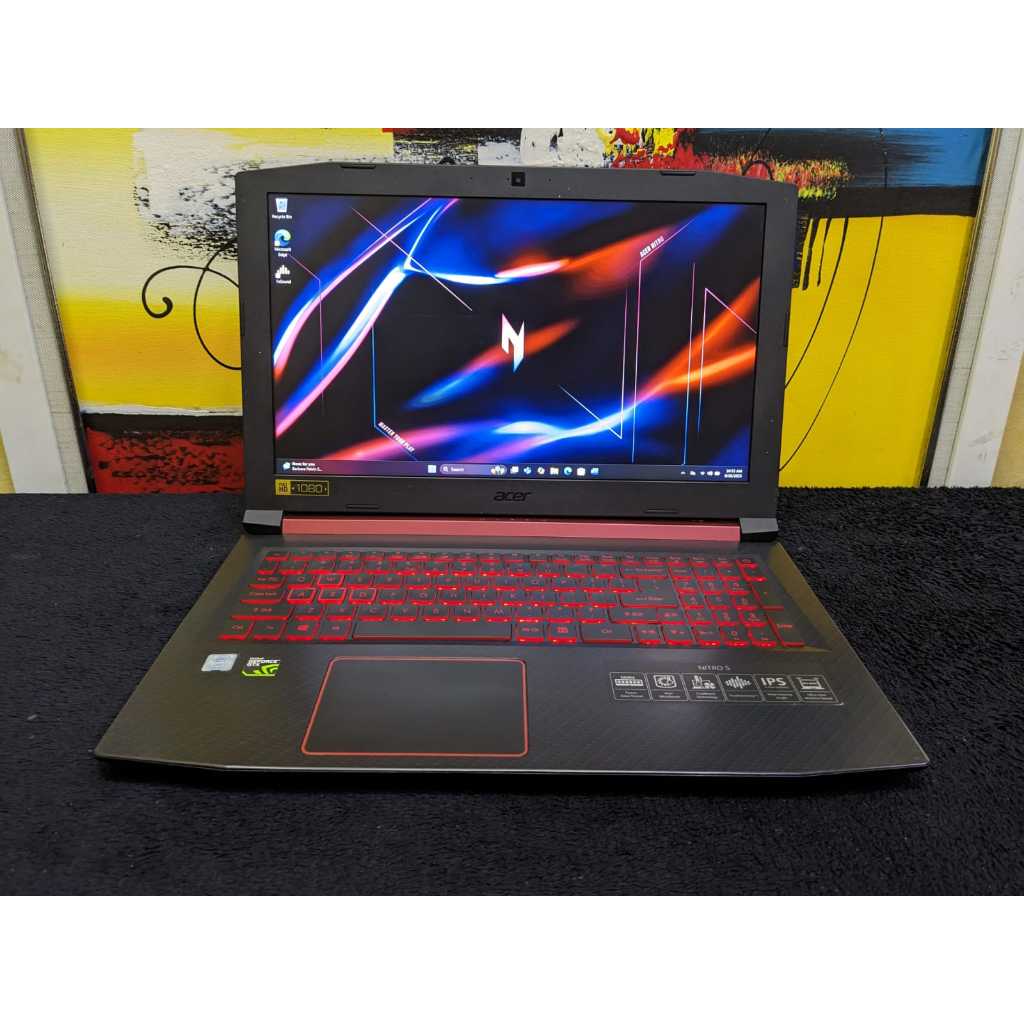 Acer nitro 5 core i7 8750h 16/128 + HDD 1tb GTX 1050 mulus