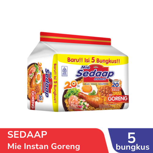 

MIE SEDAP GORENG ISI 5 PCS