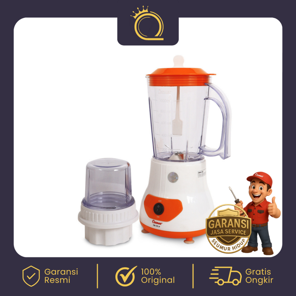 Cosmos Blender Plastik 1 Liter CB-171 P Blender Pelumat Buah Sayur dan Bumbu