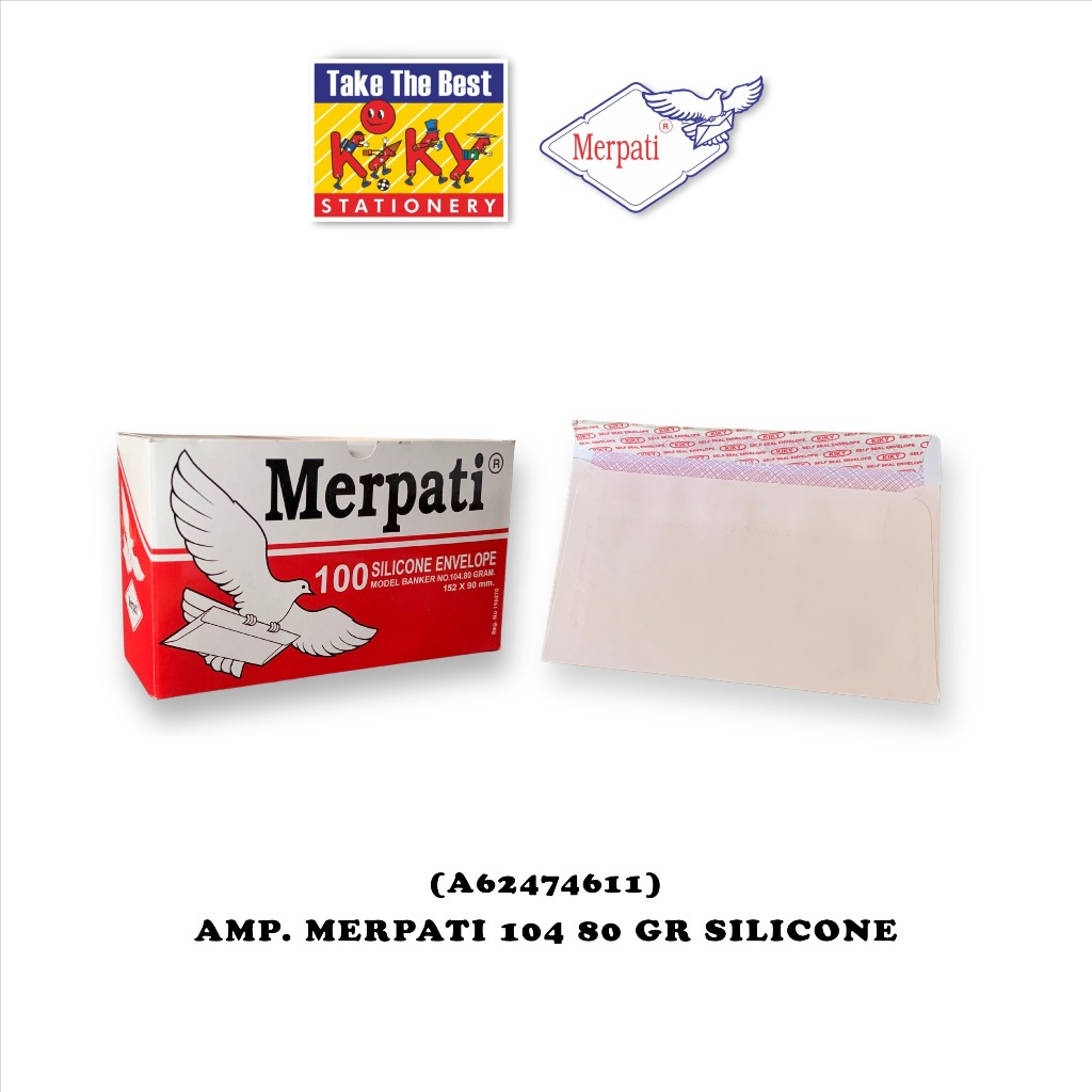 

Amplop Merpati No. 104 - 80 GRAM Silicone (Perekat) - 100 Amplop