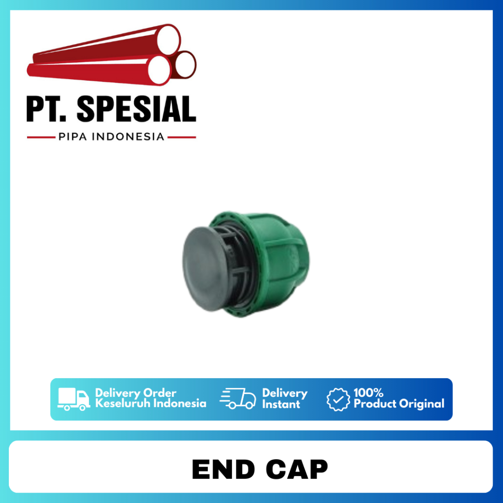 Dop HDPE dn110 / End Cap HDPE / Tutup PIpa HDPE - 05
