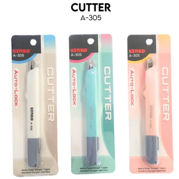 

Cutter Kenko A-305 Auto Lock Pemotong Kertas Cutter Pastel