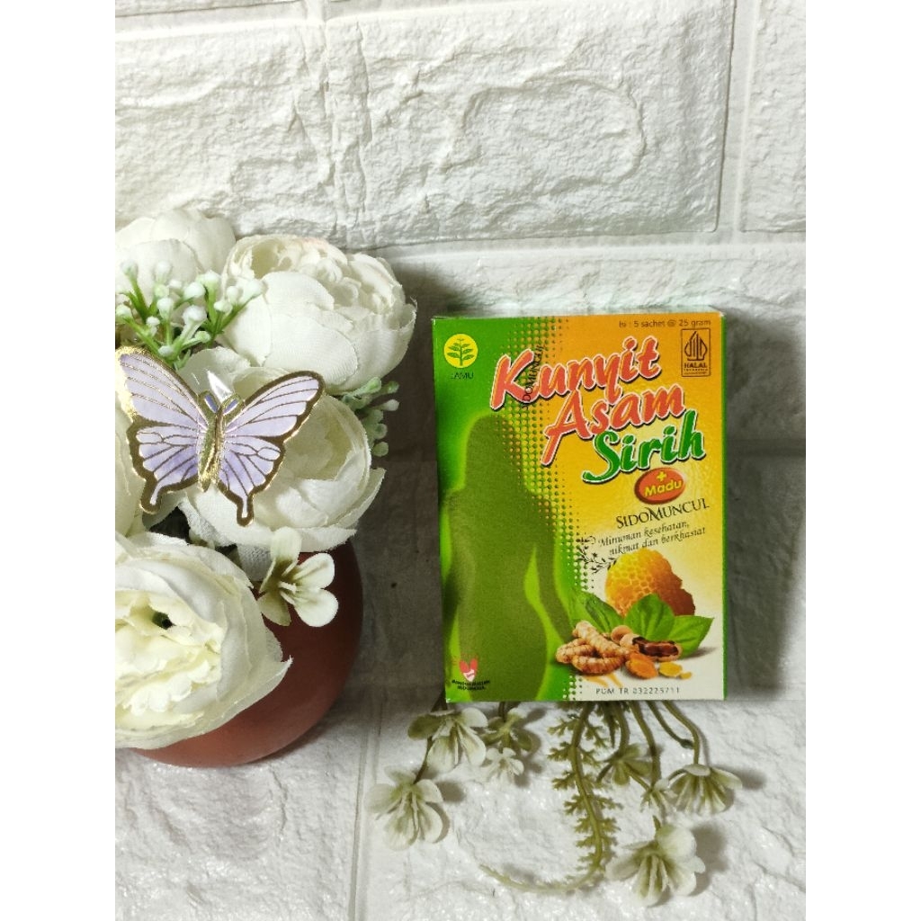 

Minuman Kunyit Asam Plus Sirih Sido Muncul 1 box isi 5 Sachet