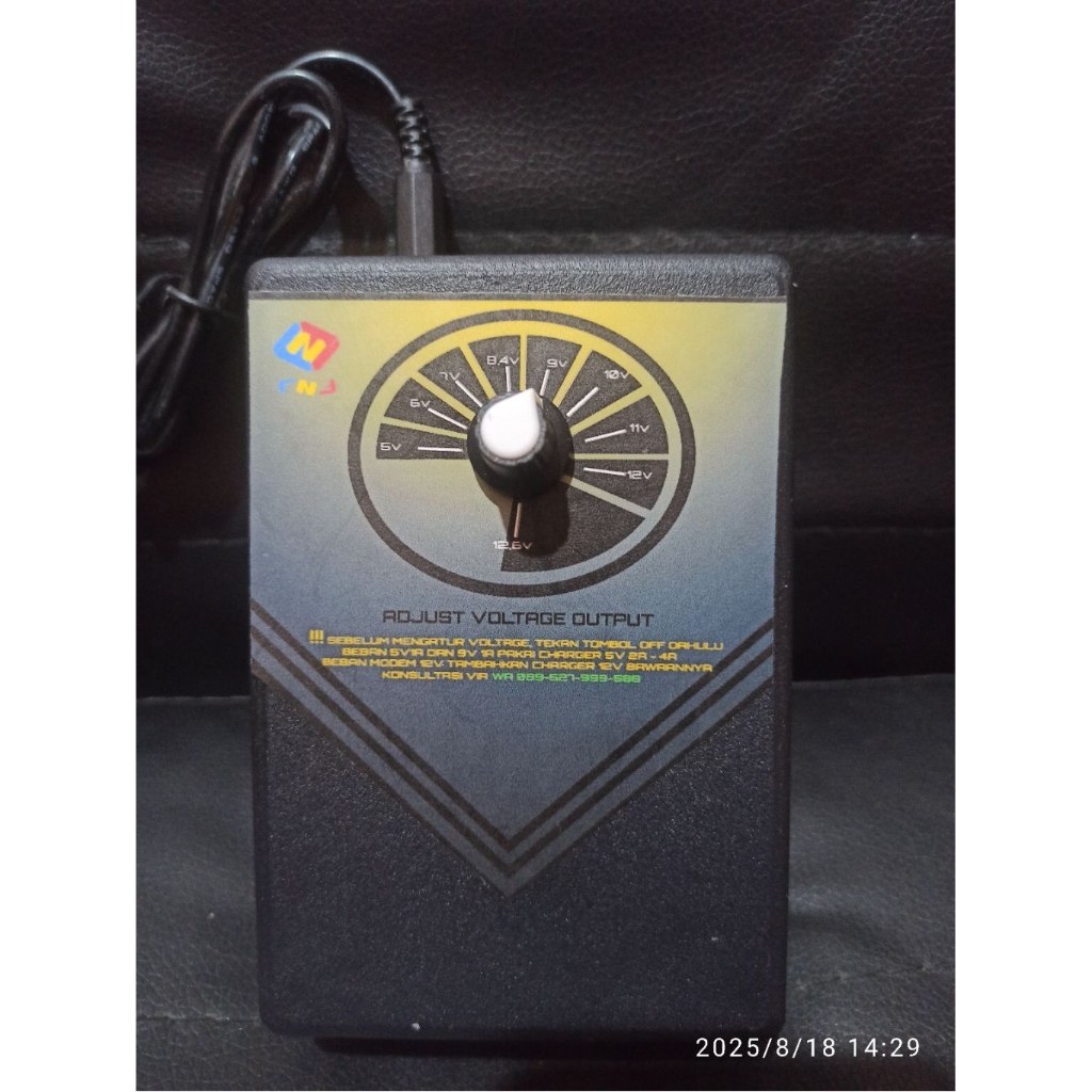 UPS Mini Switch Output Channel  5V 9V 12V Backup 12 Jam Wifi Modem Router CCTV HTB   menyala Saat PL