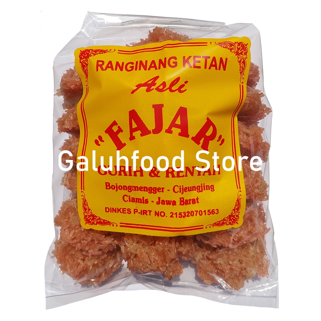 

Rengginang Ranginang Mentah Ketan Terasi Fajar Ciamis 1Kg