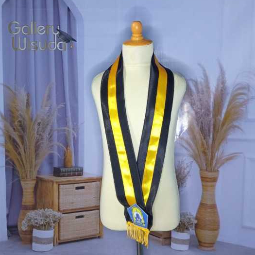 Bandul Wisuda Pin Medali / Kalung Samir Wisuda Kain Satin Tengah Pita