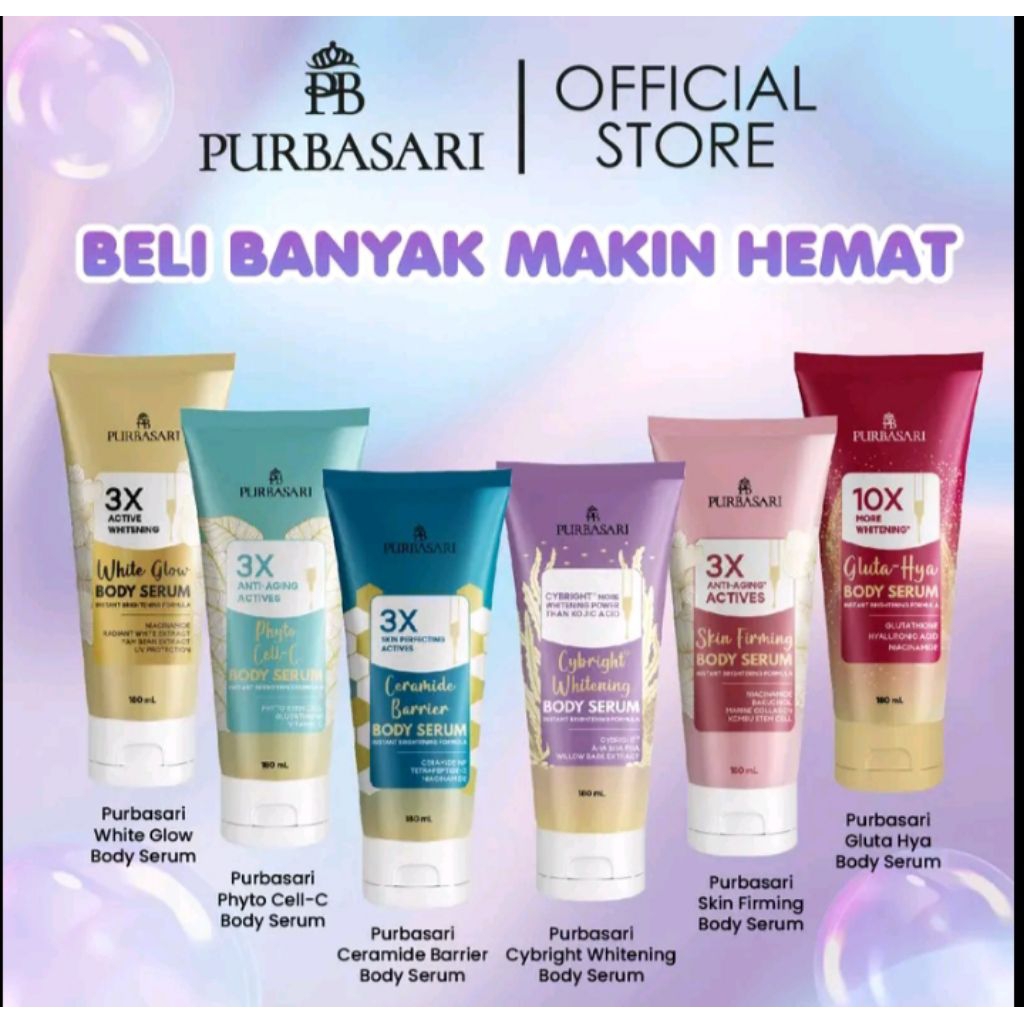 Body Serum Purbasari Gluta Hya// Body Serum Whitening Viral