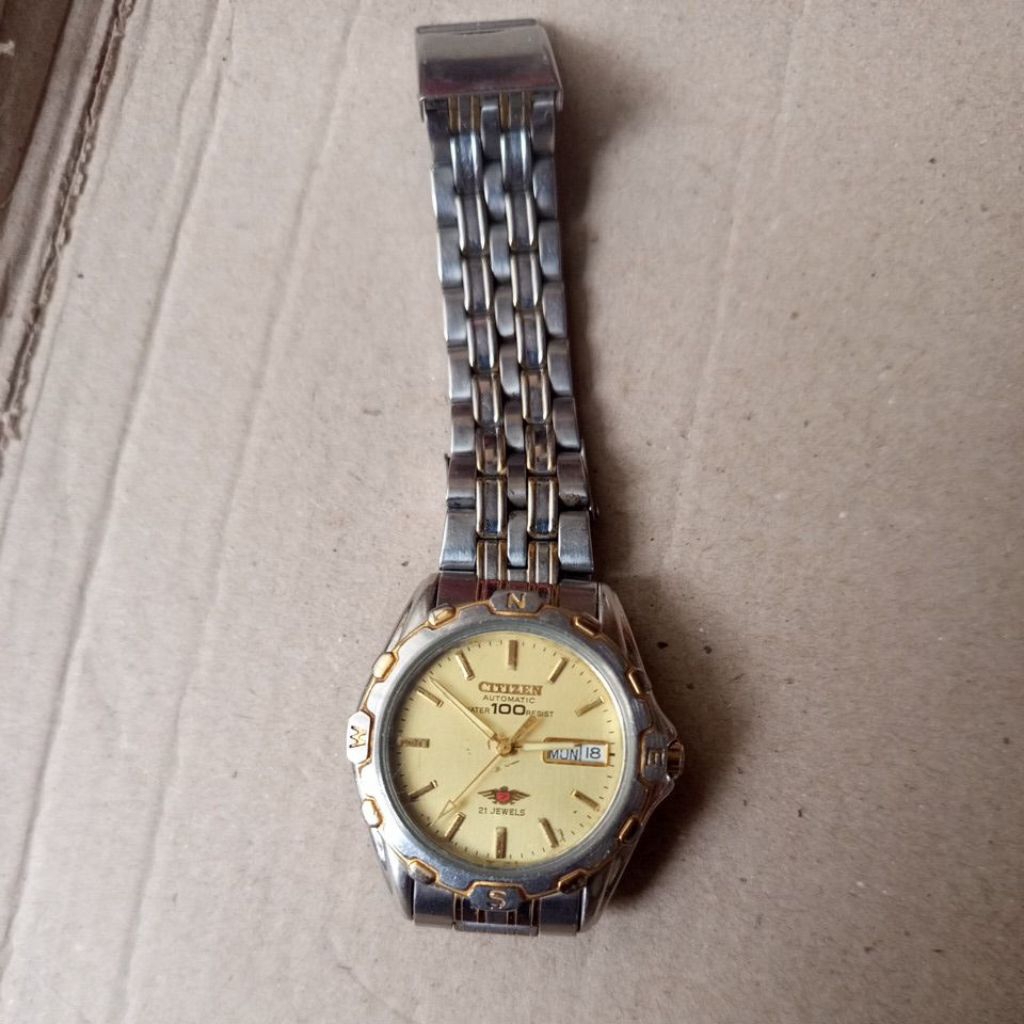 jam tangan citizen otomatis vintage full original bekas