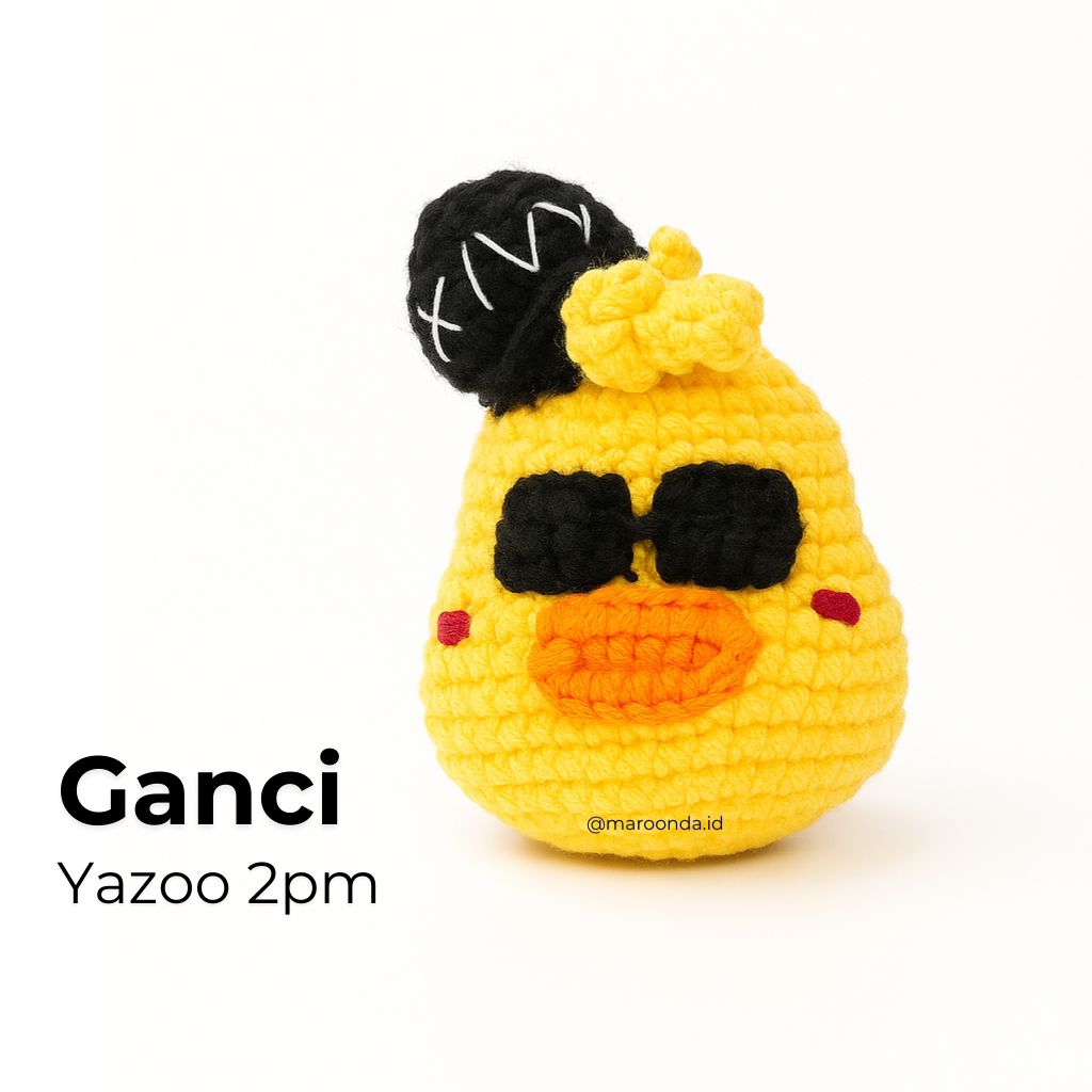 GANCI - Yazoo 2PM (Gantungan rajut karakter merchandise boyband Korea kpop)