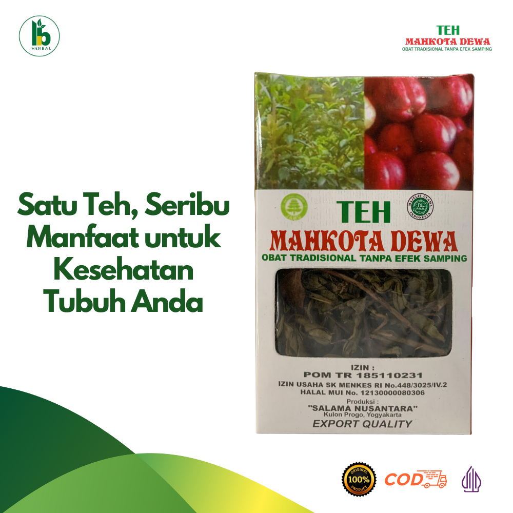 

Teh Mahkota Dewa + Ekstrak Teh Hijau – Herbal Kanker, Stroke, Rematik, Asam Urat, Diabetes