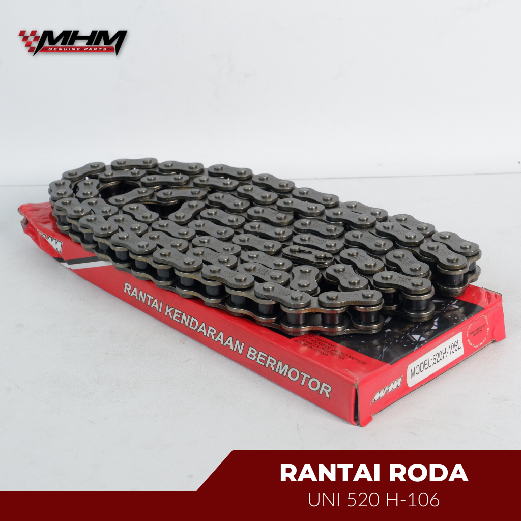 MHM Rantai Roda 520 H - 106 | Rantai Motor 520 H - 106 | Oem Quality
