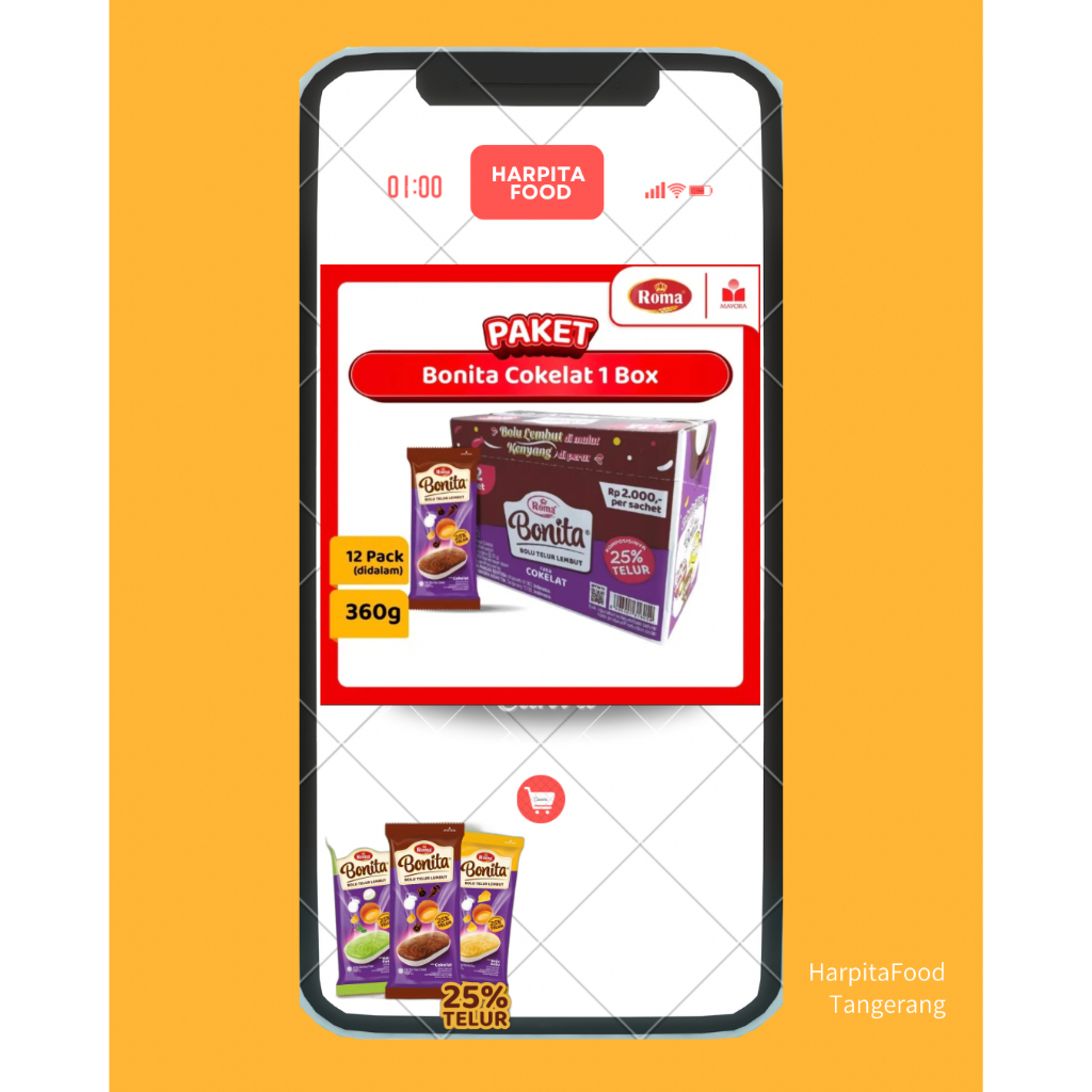 

Roma Bonita Cokelat Paket 1 Box