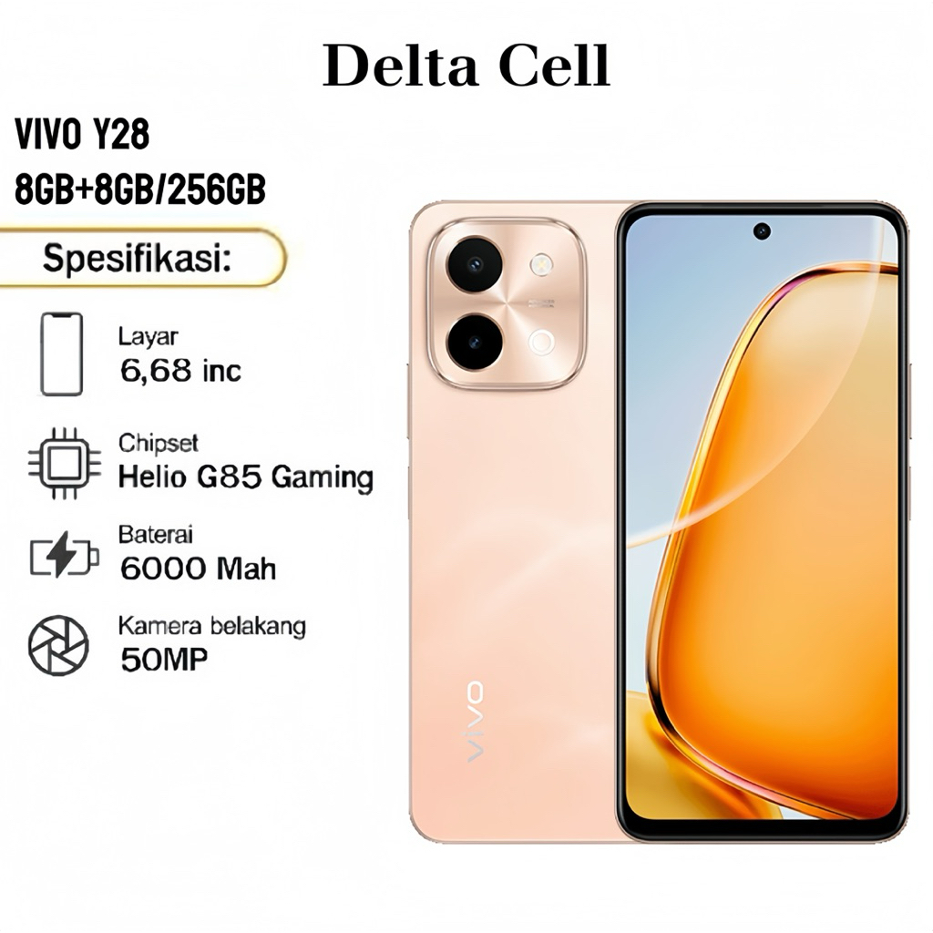 Hp Vivo Y28 ram8/256, garansi resmi