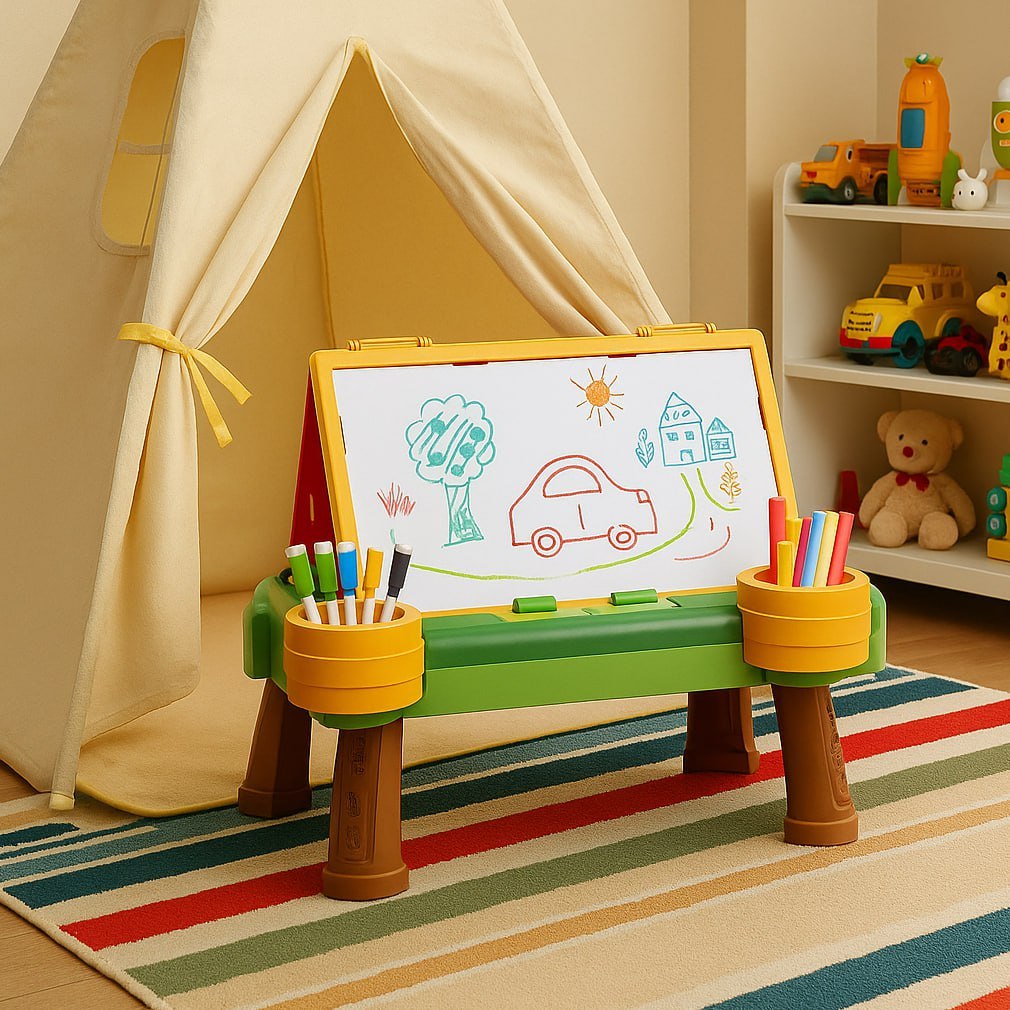 

[station] Papan Tulis Meja Portabel Edukasi Melukis & Menulis - Drawing Board 2 in 1