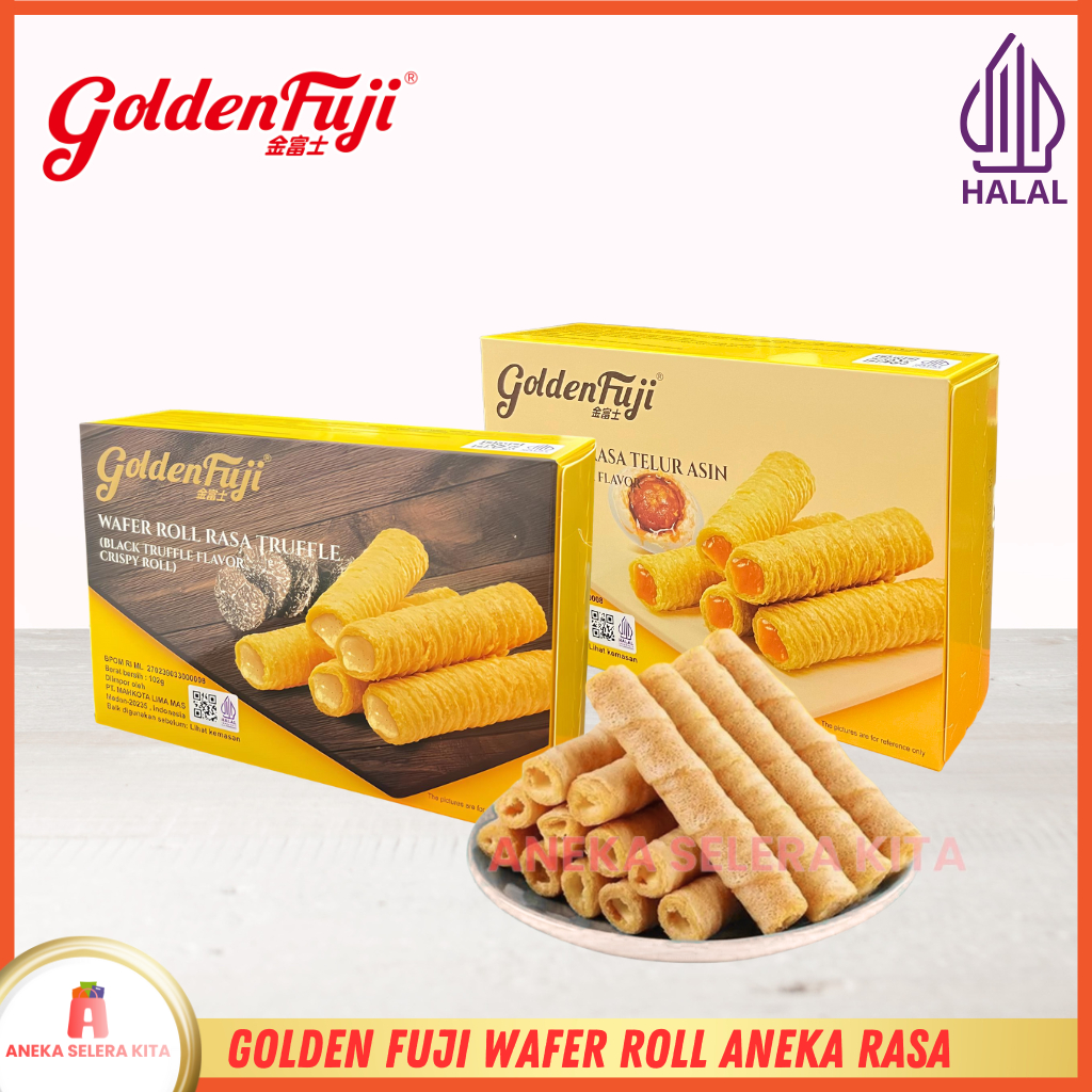 

Golden Fuji Wafer Roll Salted Egg Yolk & Black Truffle Flavour - Halal 102g