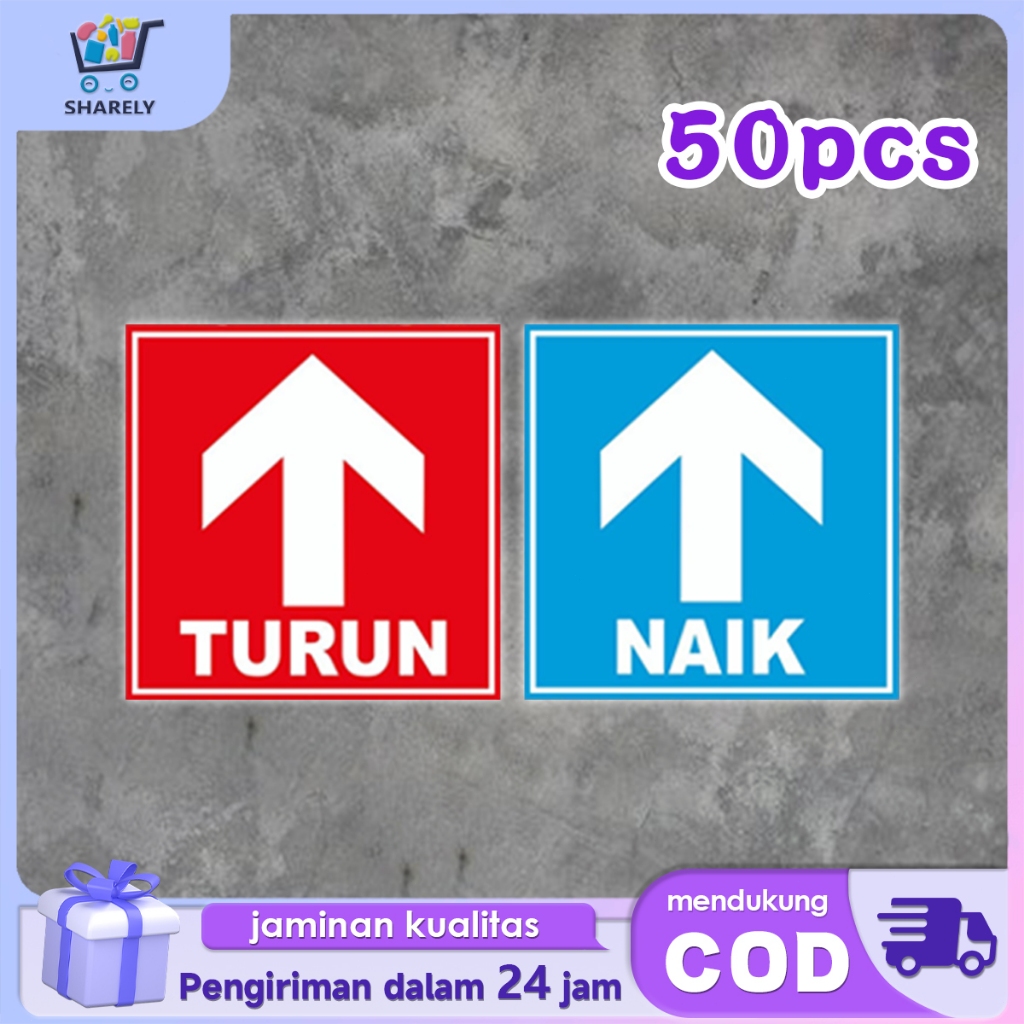 

25 Pasang Stiker Naik Turun Stiker Arah Tangga Anti Air Stiker Sign Panah Naik Turun Stiker Arrow