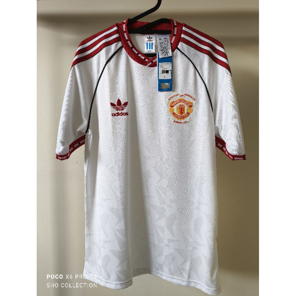 JERSEY MENCHYSTER UNAITID AWAY 1991 REPROD SHORT SLEEVE LONG SLEEVE (S M L XL 2XL) ORIGINAL BAJU BOL