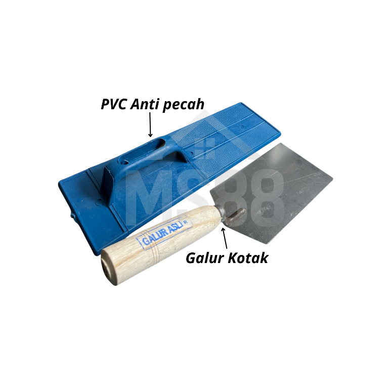 Roskam PVC & Sendok Galur Kotak
