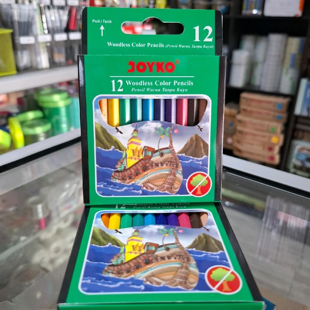 

Pensil warna joyko pendek 12warna