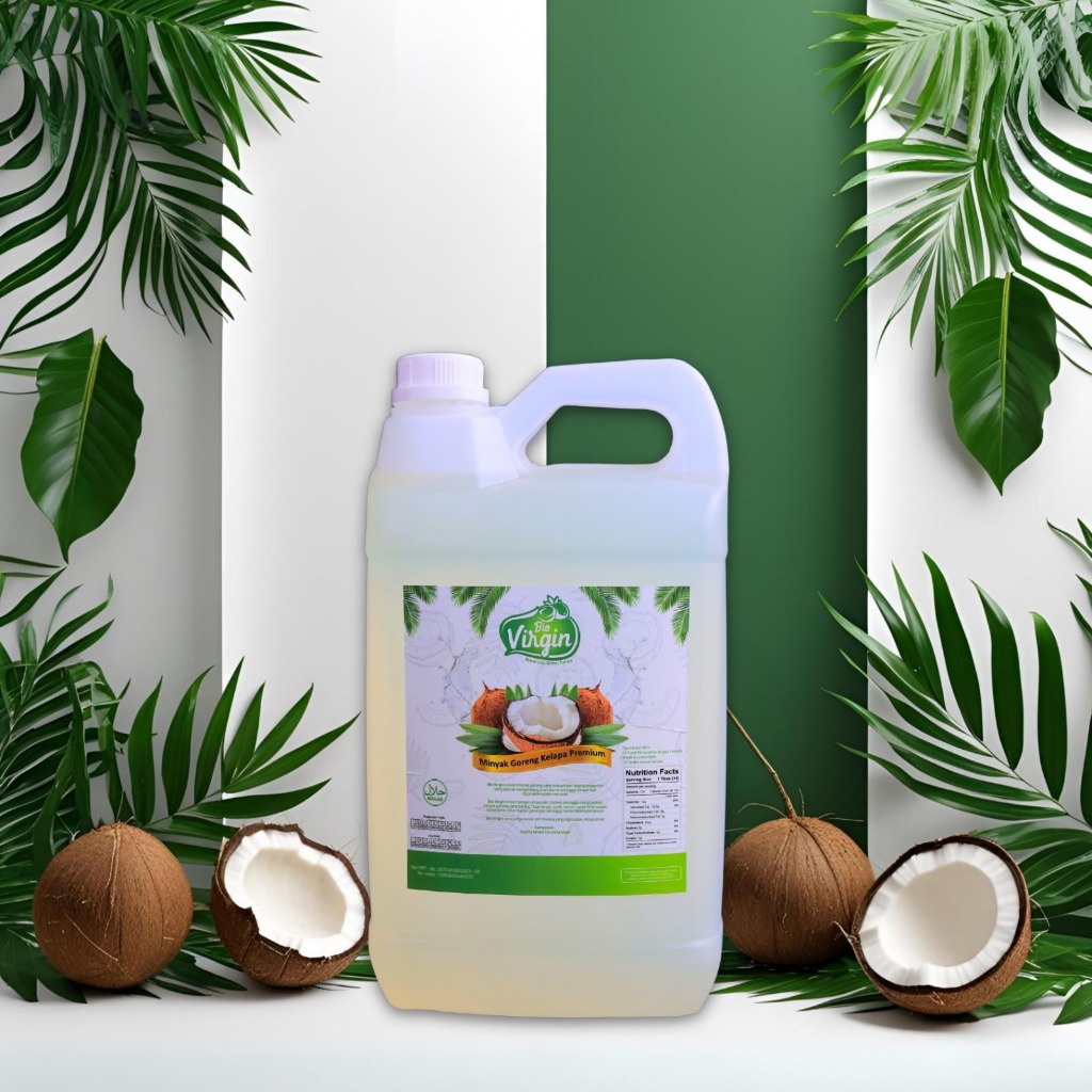 

Bio Virgin Minyak Goreng Kelapa Organik non RBD 5 Liter Diet MPASI