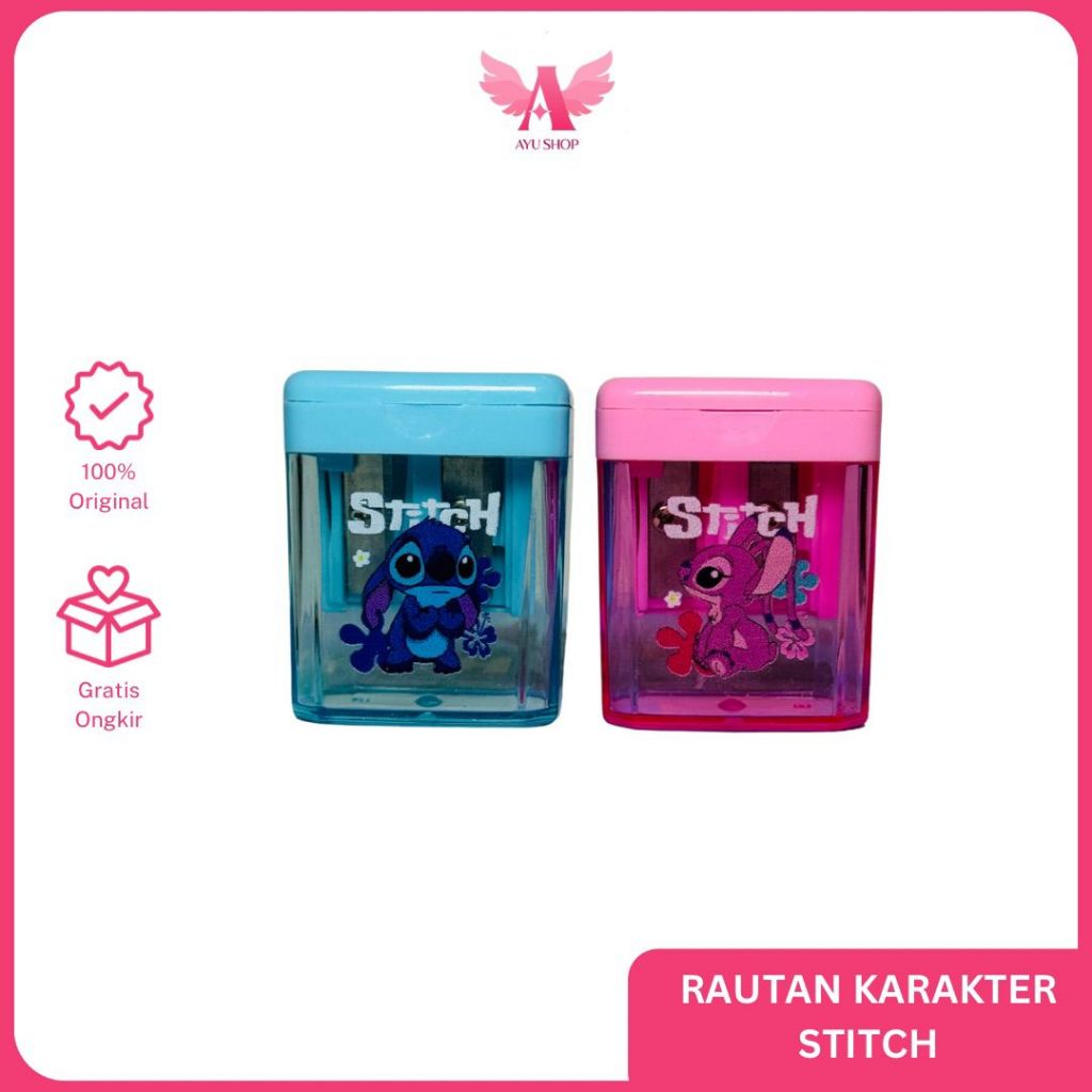 

Rautan Orotan Pensil Lucu Karakter Stitch | pengkeruk pensil