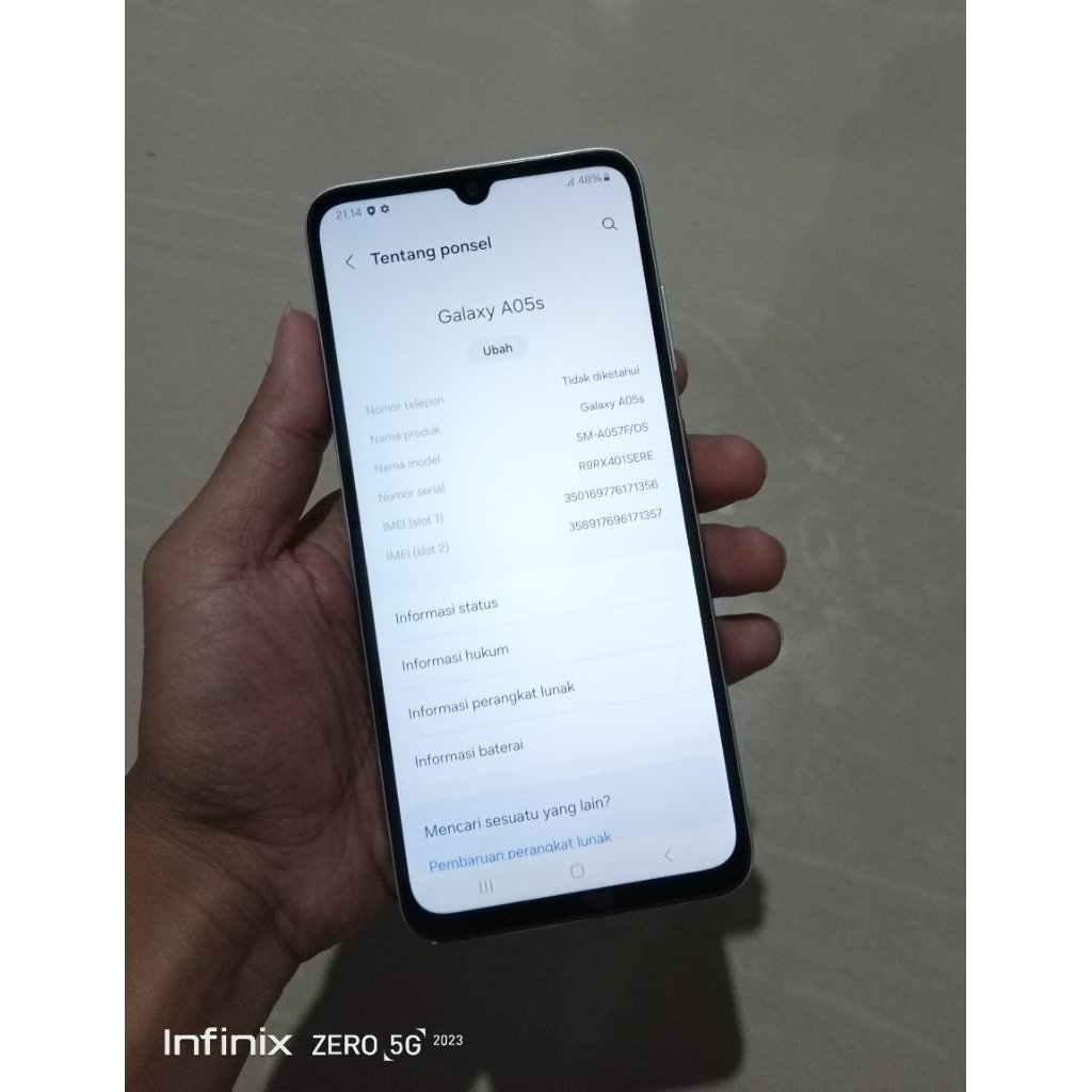 samsung a05s second