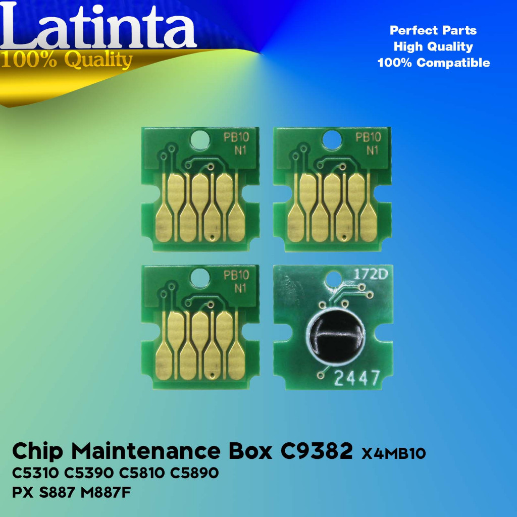 Chip Reset C9382 Maintenance Box X4MB10 Cartridge Waste Ink Tank Cip Catridge Pembuangan Tinta Compa