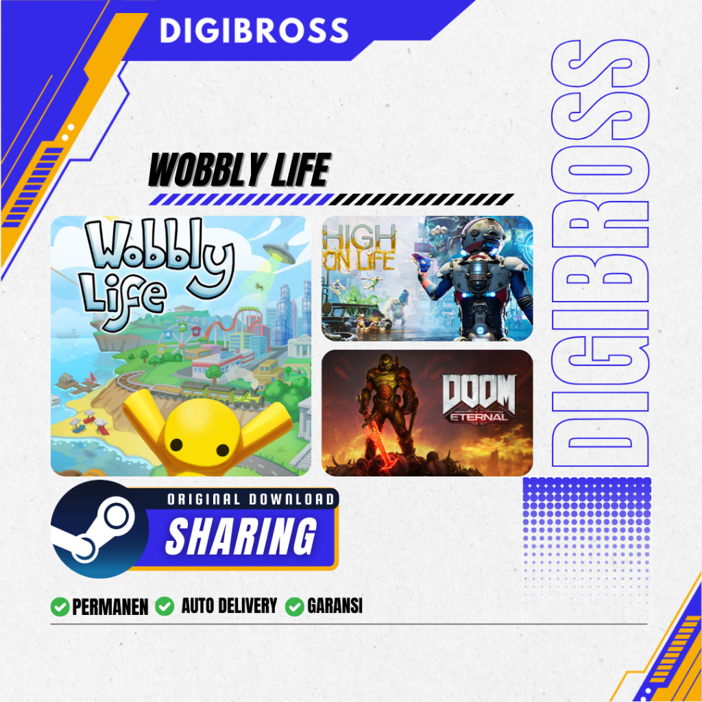 [BONUS STEAM KEY] Wobbly Life (Sharing With High On Life & DOOM Eternal) / AUTO DELIVERY / STEAM / G