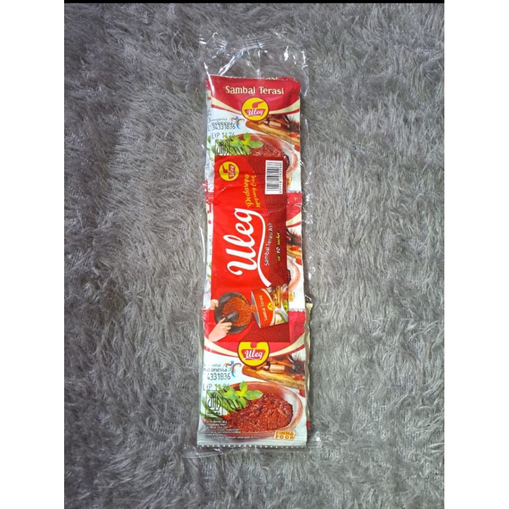 

SAMBEL TERASI ULEG 18gram isi 10sachet