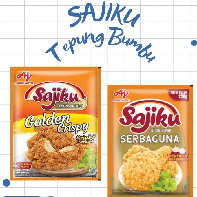 

Sajiku Tepung Bumbu 200gr - 220gr