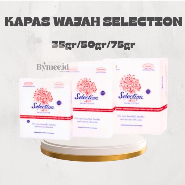 *MURAH* KAPAS WAJAH SELECTION 35-50-75gr MURAH | Kapas Selection Murah GROSIR