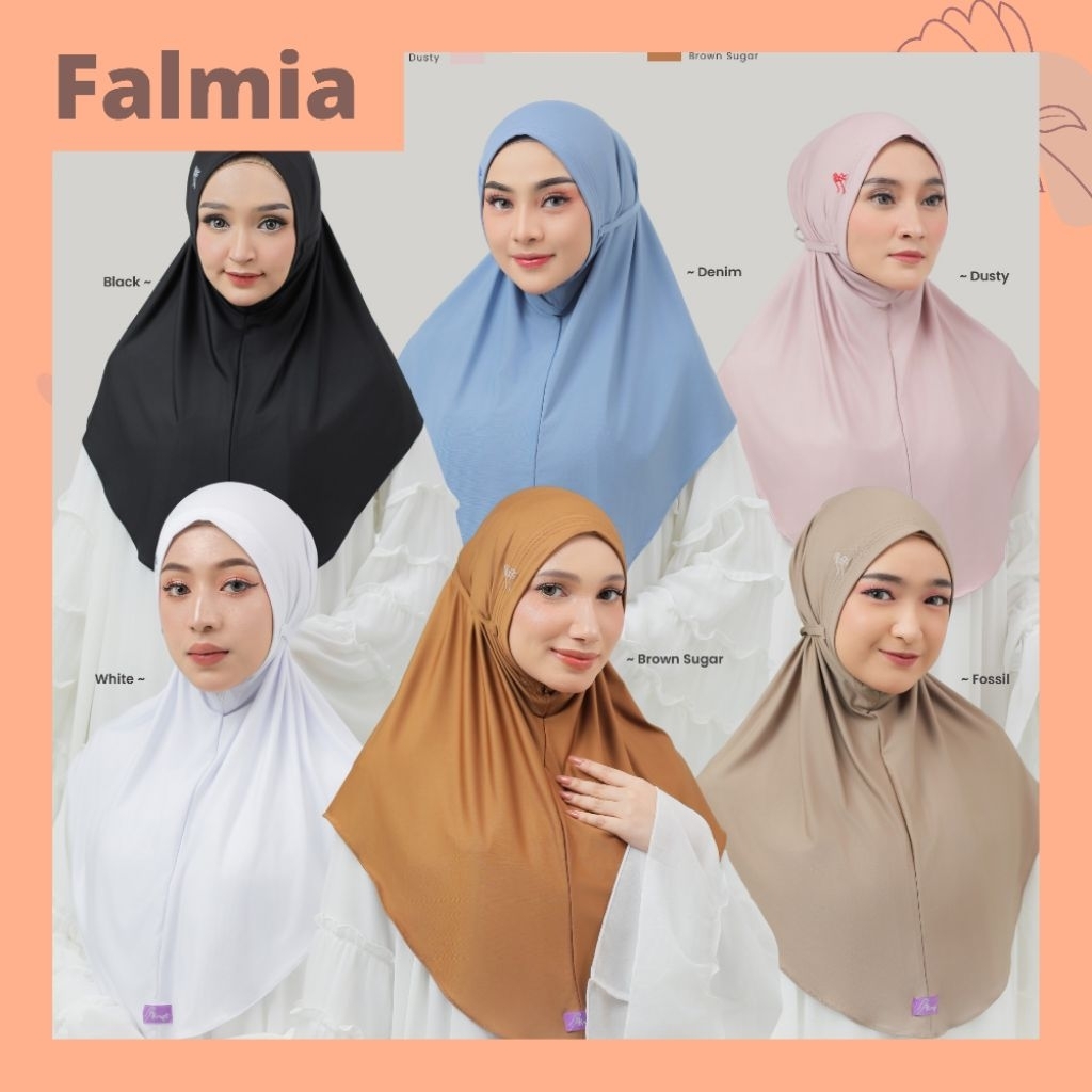 FALMIA HIJAB BY ARRAFI ORII √ HIJAB JILBAB BERGO INSTANT STANDAR NON PED SIMPLE TERLARIS √ JILBAB AR