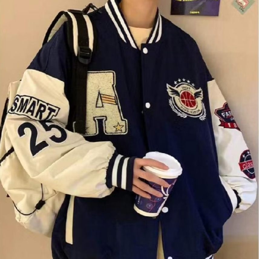 S - XXXXXXL (6XL) Varsity Jaket Korean SMART FASHION CLASSIC Bigsize Jaket Premium Fleece Urban Styl