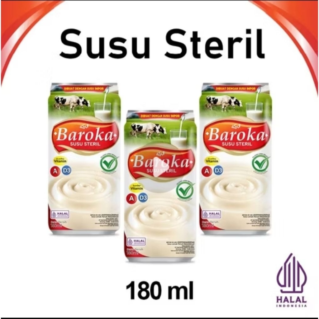 

BAROKA SUSU STERIL 180ml ( ready to drink )