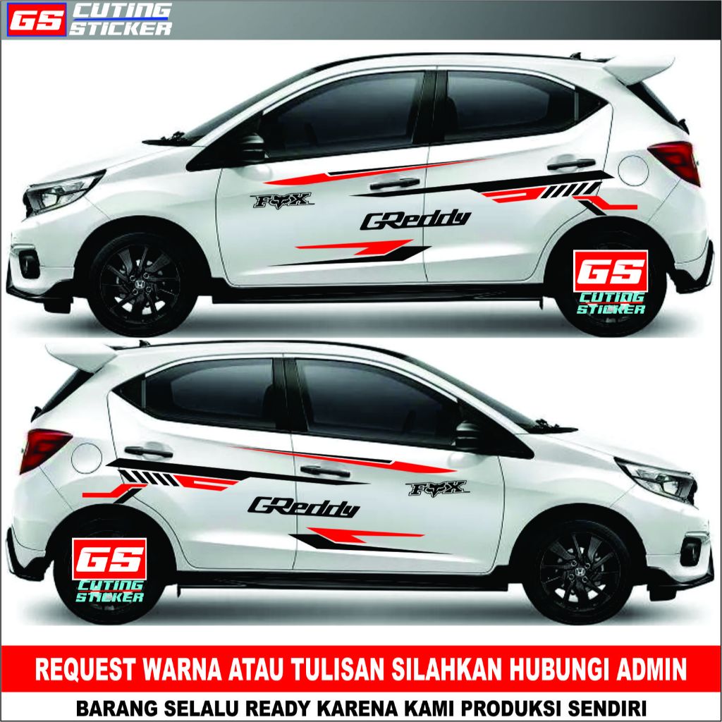 Stiker mobil honda All New Brio stiker mobil brio sticker brio stya sticker all new brio satya