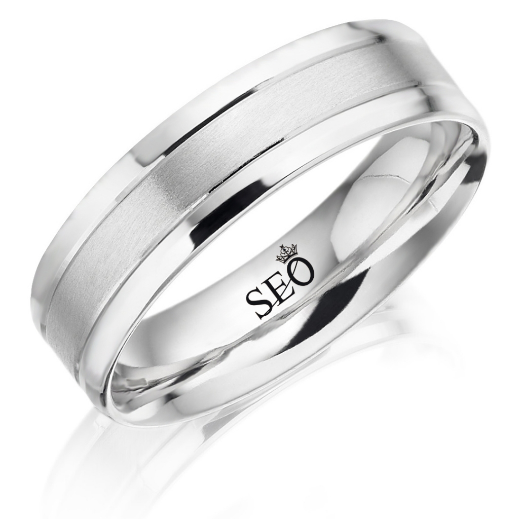 Seo Silver Jewelry - Cincin Perak Asli 950 Single Pria Wanita Tunangan Nikah Simpel Polos o-4