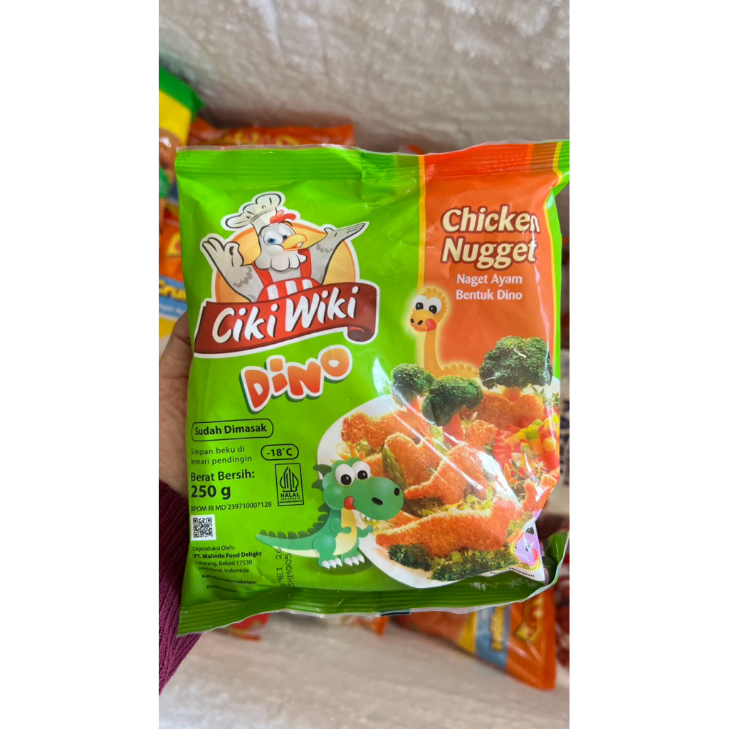 

Nugget Ciki Wiki Bentuk Dino 250 gram