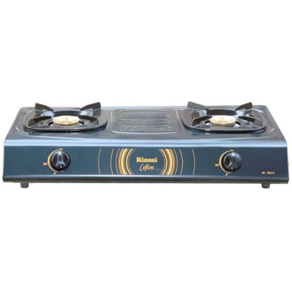 Kompor Gas Rinnai 2 Tungku RI-522C Kompor Gas Rinnai RI 522 C Kompor Gas 2 Tungku Rinnai RI 522 CE K