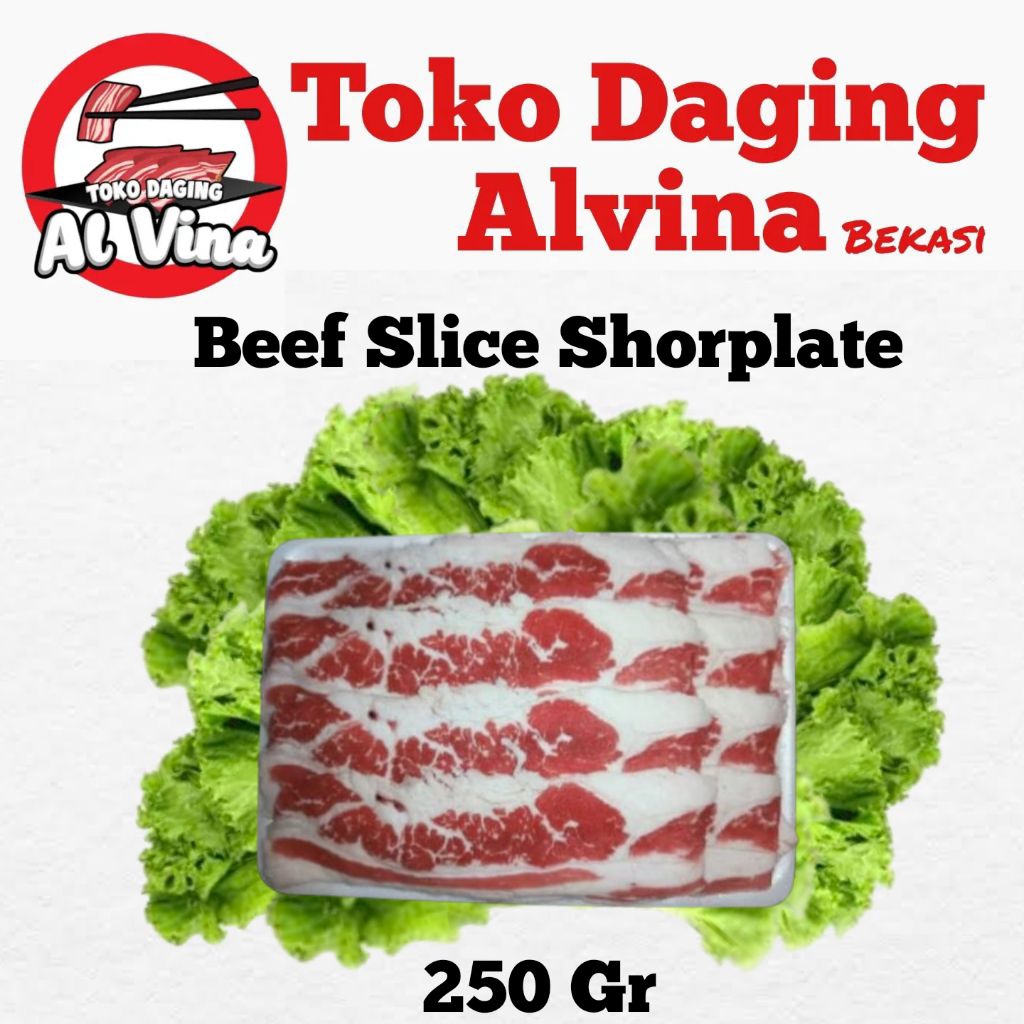 

Slice Shorplate usa 250 gr / Daging slice super gurih-Toko Daging Alvina