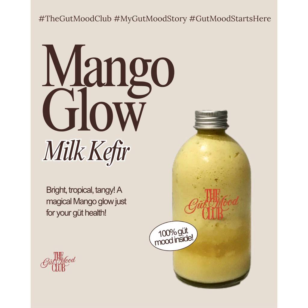 

The Gut Mood Mango Glow Milk Kefir - Susu Kefir Mango Glow (Mangga)