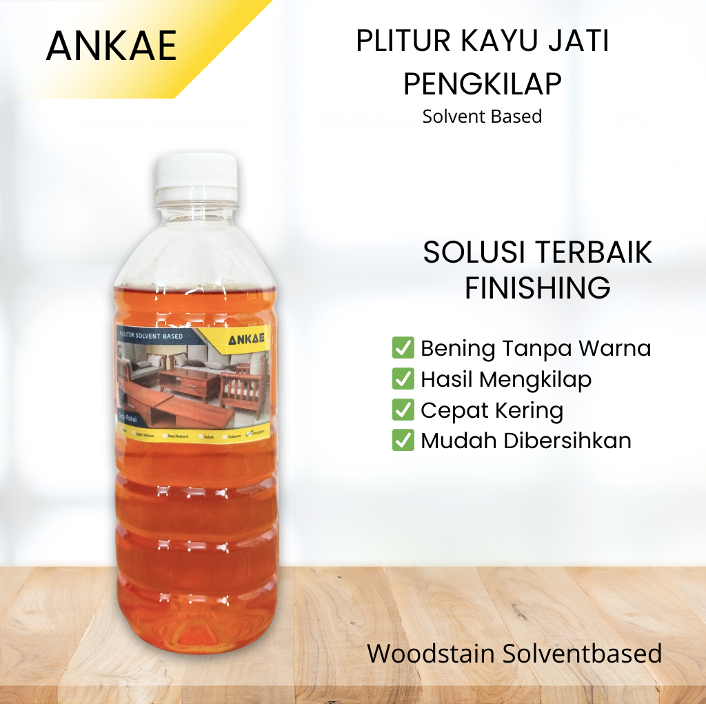 Baru Pernis Kayu Mengkilap Vernis Kayu Vernis Kayu Mengkilat Kemasan 500 Gr Clear Gloss